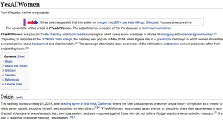 There's a Battle Going on Over the Wikipedia Page for #YesAllWomen